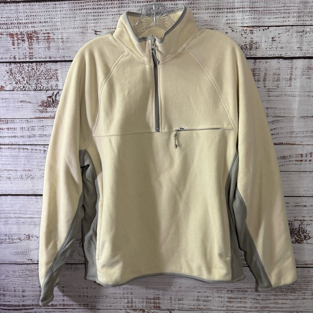 Men's Cream and Gray Lightweight Cree Assembly Fleece Jacket